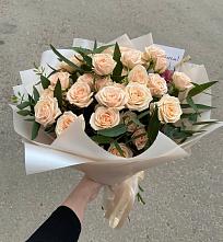 Букет Кремовые розы Латте в Колодкино
