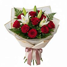 Букет цветов из:  Лилии и Розы в Колодкино