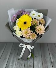 Букет цветов из:  Розы, Герберы и Хризантемы в Колодкино
