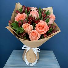 Букет цветов из:  Розы и Альстромерии в Колодкино