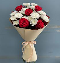 Букет цветов из:  Розы и Хризантемы в Колодкино