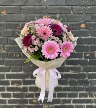 Букет цветов из:  Герберы и Хризантемы в Колодкино