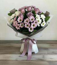 Букет цветов из:  Хризантемы и Розы в Колодкино
