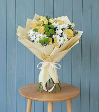 Букет цветов из:  Хризантемы и Розы в Колодкино