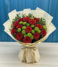 Букет цветов из:  Розы и Хризантемы в Колодкино