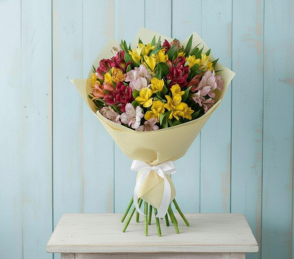 Букет цветов из: Альстромерии в Колодкино