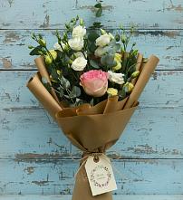 Букет цветов из:  Розы и Лизиантусы #REPLACE_PRED# Колодкино