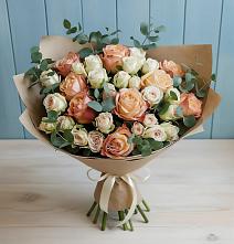 Букет цветов из:  Альстромерии и Розы #REPLACE_PRED# Колодкино